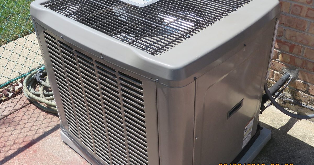 Outdoor condenser unit of a central air conditioning system