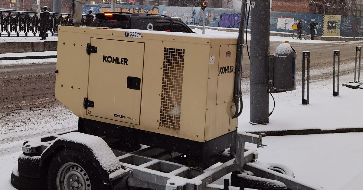 Kohler standby generator installed outdoors