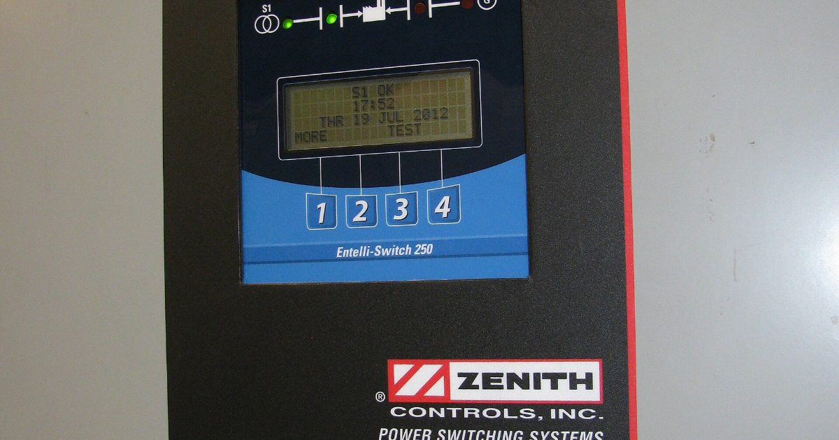 Generator transfer switch panel with circuit breakers